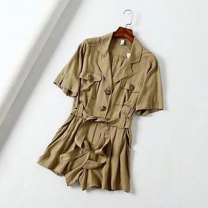 Greenish-Beige Romper • New With Tags